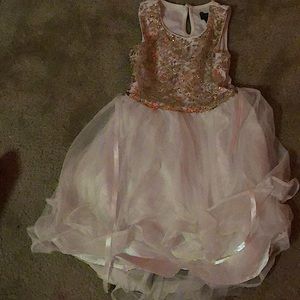 Fancy white and gold dress